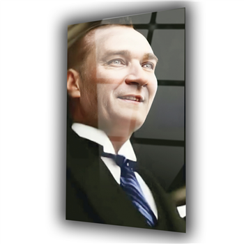 MUSTAFA KEMAL ATATÜRK GÖRSELLİ CAM TABLO 