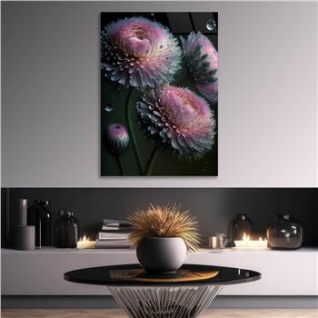 Vertical Tempered Glasss Wall Arts Natured-Themed154