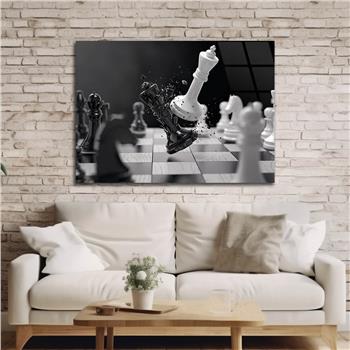 Horizontal Art-Themed Tempered Glass Wall Art 343