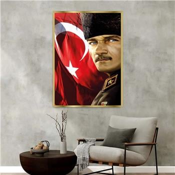 Alüminyum Çerçeveli Vatan Temalı Cam Tablo 069