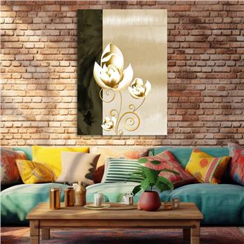 Vertical Tempered Glasss Wall Arts Natured-Themed110