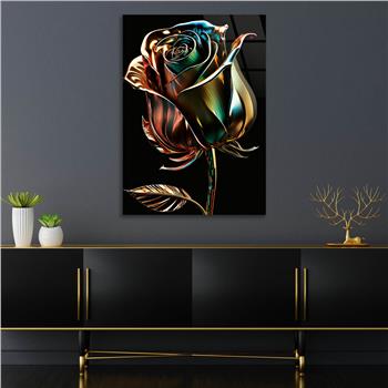 Vertical Tempered Glasss Wall Arts Natured-Themed128