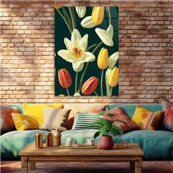 Vertical Tempered Glasss Wall Arts Art-Themed237
