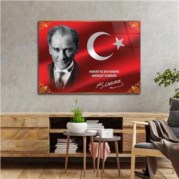 Horizontal National-Themed Tempered Glass Wall Art 88
