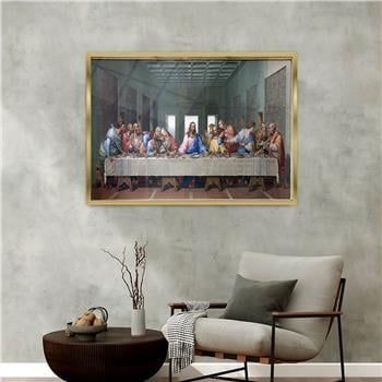 Aluminum-Framed Art-Themed Tempered Glass Wall Art 176