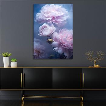 Dikey Sanat Temalı Cam Tablo 413