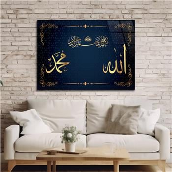 Religiöses Thema auf bedrucktem Glas