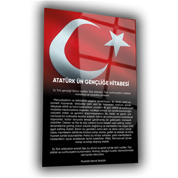GENÇLİĞE HİTABE CAM TABLO