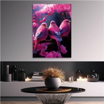 Vertical Tempered Glasss Wall Arts Natured-Themed170