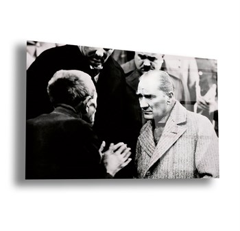Yatay VatanTemalı Cam Tablo 113