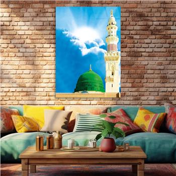 the Prophets Mosque Glass Wall Art