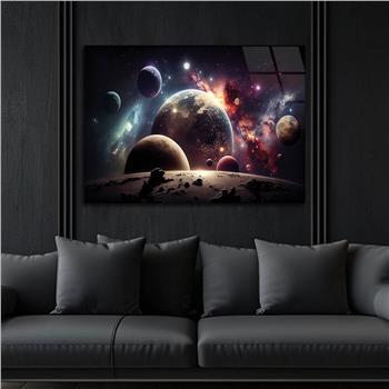 Horizontal Natured-Themed Tempered Glass Wall Art 293