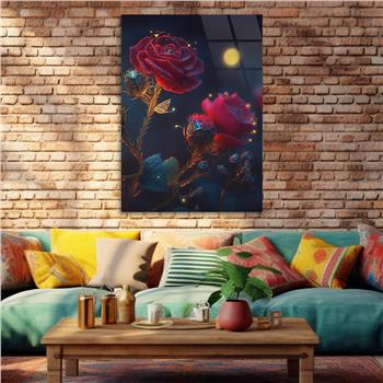 Vertical Tempered Glasss Wall Arts Natured-Themed127