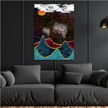 Vertical Tempered Glasss Wall Arts Art-Themed261