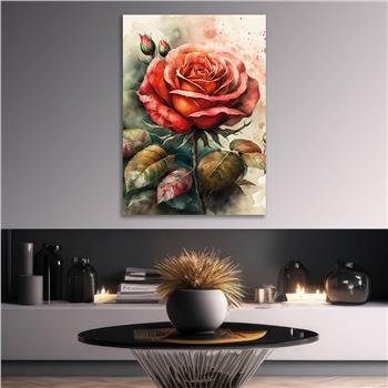Vertical Tempered Glasss Wall Arts Natured-Themed135