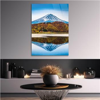 Vertical Tempered Glasss Wall Arts Natured-Themed179
