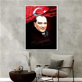 Alüminyum Çerçeveli Vatan Temalı Cam Tablo 090