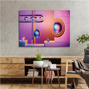 Horizontal Art-Themed Tempered Glass Wall Art 350