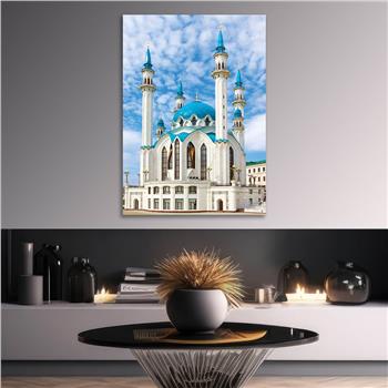 Tempered Glass Wall Art with Mosque Visual