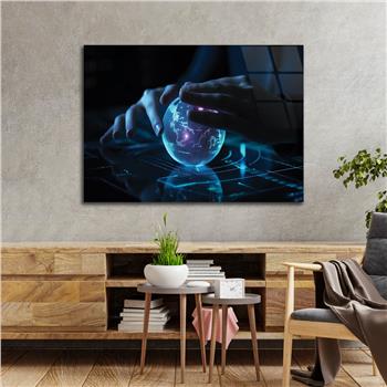 Horizontal Art-Themed Tempered Glass Wall Art 323