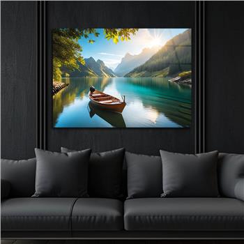 Horizontal Art-Themed Tempered Glass Wall Art 313