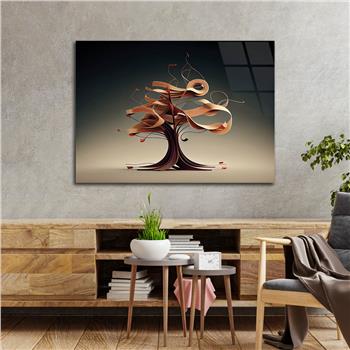 Horizontal Natured-Themed Tempered Glass Wall Art 309