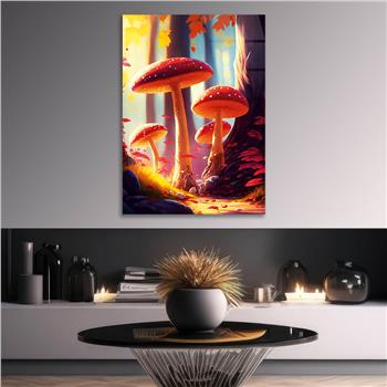 Vertical Tempered Glasss Wall Arts Natured-Themed152
