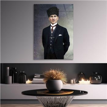 MUSTAFA KEMAL ATATÜRK Tempered Glasss Wall Art