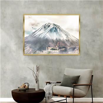 Aluminum-Framed Natured-Themed Tempered Glass Wall Art 154