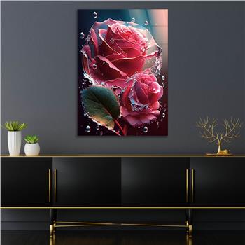 Vertical Tempered Glasss Wall Arts Natured-Themed131