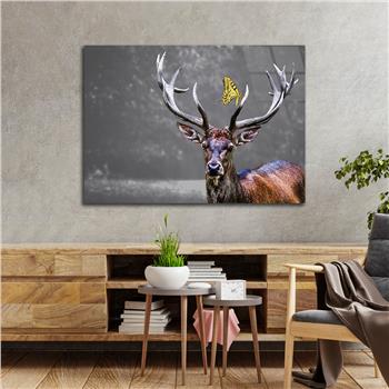 Horizontal Natured-Themed Tempered Glass Wall Art 298