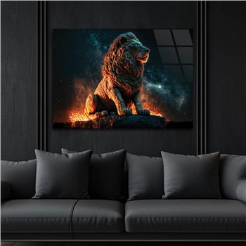 Horizontal Natured-Themed Tempered Glass Wall Art 326
