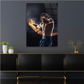 Kunst Thema auf bedrucktem Glas