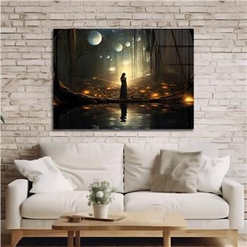 Horizontal Art-Themed Tempered Glass Wall Art 286