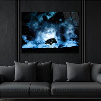 Horizontal Natured-Themed Tempered Glass Wall Art 300