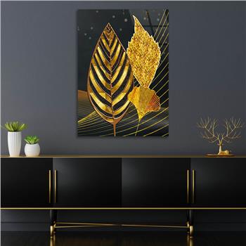 Dikey Sanat Temalı Cam Tablo 337