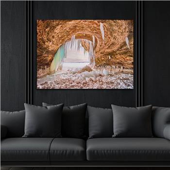 Horizontal Natured-Themed Tempered Glass Wall Art 256