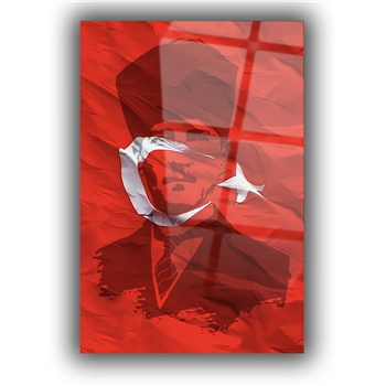 Dikey VatanTemalı Cam Tablo 161