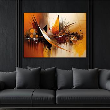 Horizontal Art-Themed Tempered Glass Wall Art 341