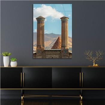 Vertical Tempered Glasss Wall Arts Natured-Themed207