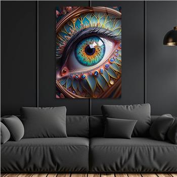 Vertical Tempered Glasss Wall Arts Natured-Themed172