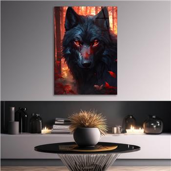 Dikey Doğa Temalı Cam Tablo 437