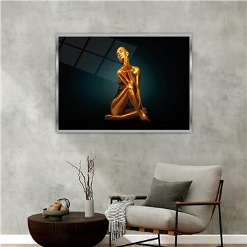 Aluminum-Framed Art-Themed Tempered Glass Wall Art 100