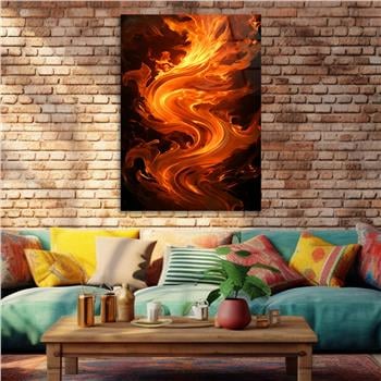 Dikey Sanat Temalı Cam Tablo 587