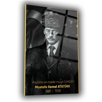 MUSTAFA KEMAL ATATÜRK GÖRSELLİ CAM TABLO