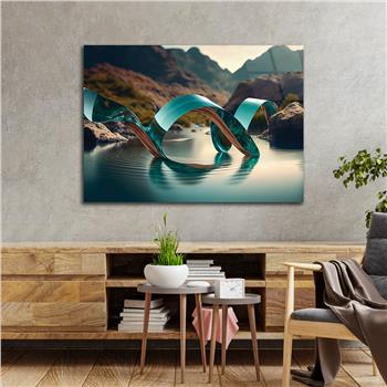 Horizontal Art-Themed Tempered Glass Wall Art 302