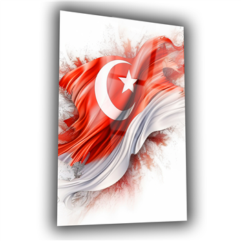Dikey VatanTemalı Cam Tablo 183