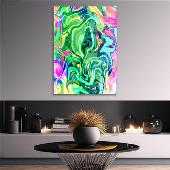 Kunst Thema auf bedrucktem Glas