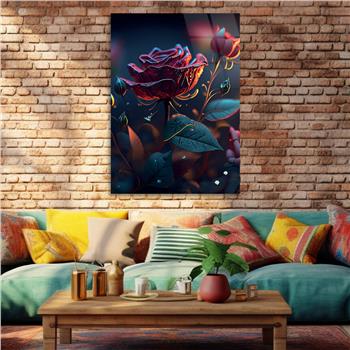 Vertical Tempered Glasss Wall Arts Natured-Themed202