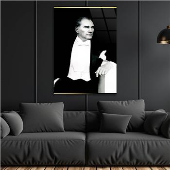 MUSTAFA KEMAL ATATÜRK Tempered Glasss Wall Art